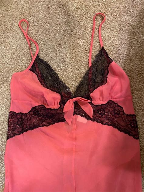 Adore Me Intimates Pink Nighty Night Gown Sexy Chemise One Piece Nwot Size S Ebay