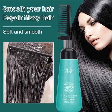 Natural Herbal Hair Relaxer Hair Straightener Chunfu Hair Straightening