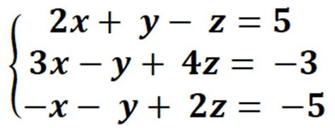 Sistemi Di Tre Equazioni In Tre Incognite Lezioniignoranti