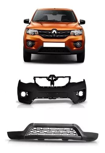 Kit Parachoque Dianteiro Spoiler Renault Kwid 2017 2018