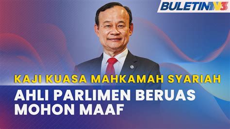 Kaji Kuasa Mahkamah Syariah Ngeh Mohon Maaf Tarik Semula Cadangan