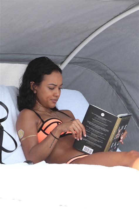 Karrueche Tran Looks Hot In Tiny Orange Bikini Porn Pictures XXX Photos Sex Images 3229444