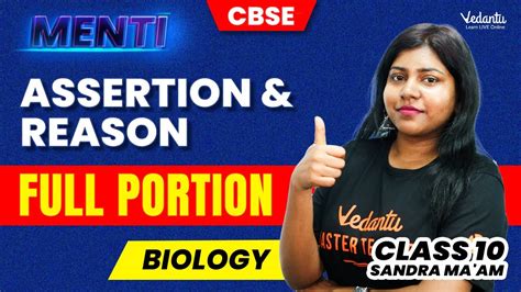 Menti On Assertion Reason Full Portion Class Biology Cbse