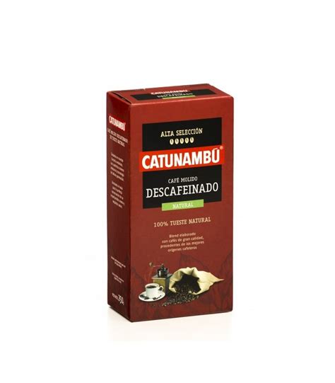 Café Molido Descafeinado Natural 250g CATUNAMBÚ Chile