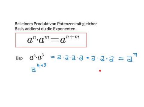 Potenzen Mit Ganzen Exponenten YouTube