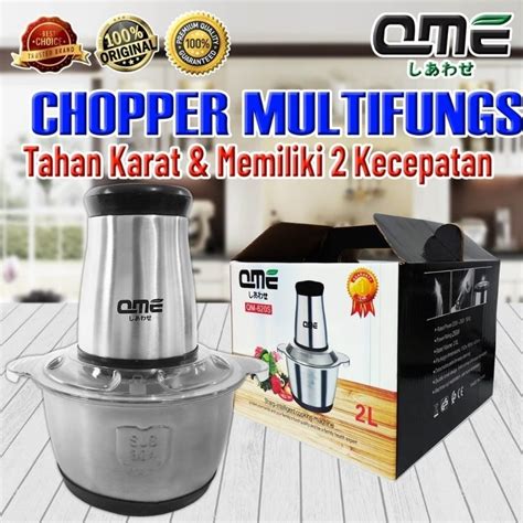 Jual Blender Daging Stainlees Steel Liter Blander Food Chopper