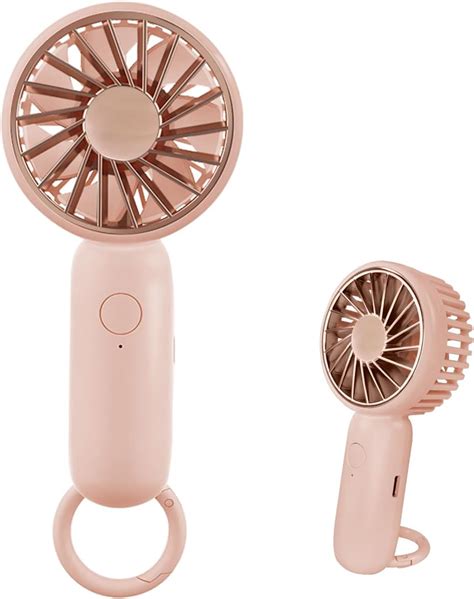 Jsdoin Mini Handheld Fan Powerful Desk Fan With Buckle Cute Design