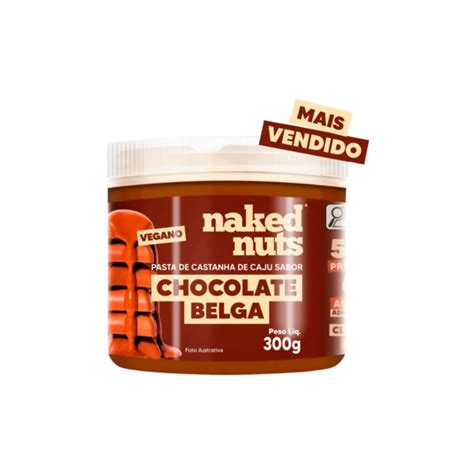 PASTA DE CASTANHA DE CAJU NAKED NUTS CHOCOLATE BELGA G
