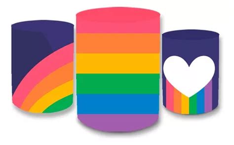 Trio Capa Cilindro Veste Fácil Sublimado Tema Lgbt Parcelamento sem