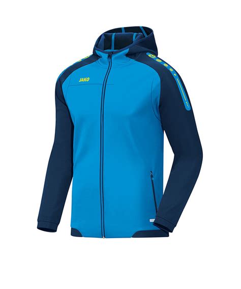 Jako Champ Kapuzenjacke Blau Gelb F89 Vereinskleidung Jacke