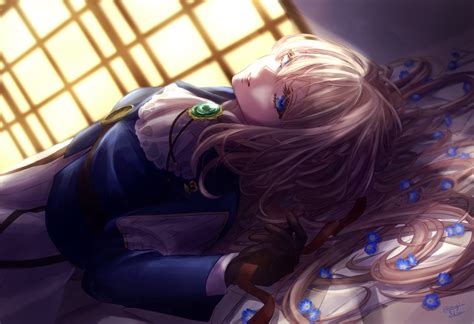 Download Blue Eyes Blonde Violet Evergarden Character Violet