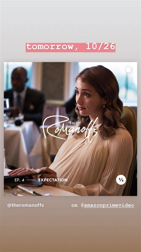 Catch Emily on The Romanoffs tomorrow : r/emily_rudd