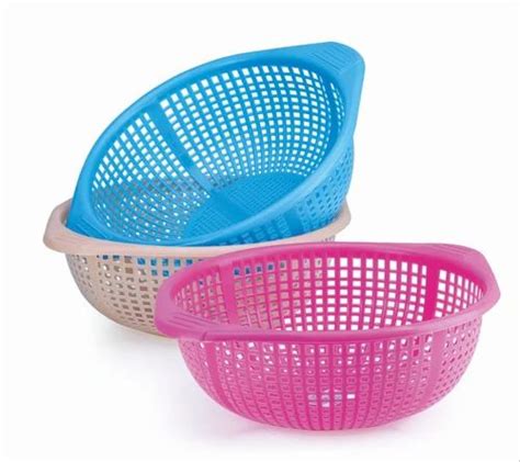 Square Multicolor Multi Purpose Plastic Basket For Home Kitchen At