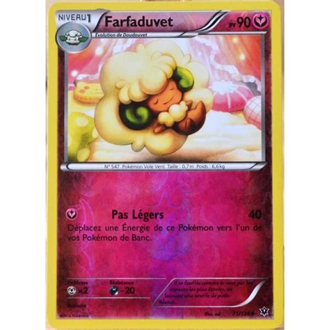 Carte Pokémon 71 124 Farfaduvet 90 PV REVERSE XY Impact des Destins