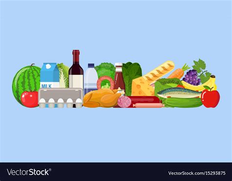 Grocery Items Vector