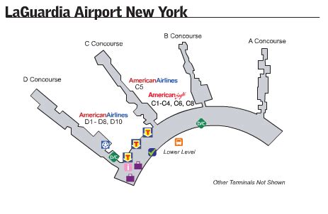 LGA Airport Terminal Map