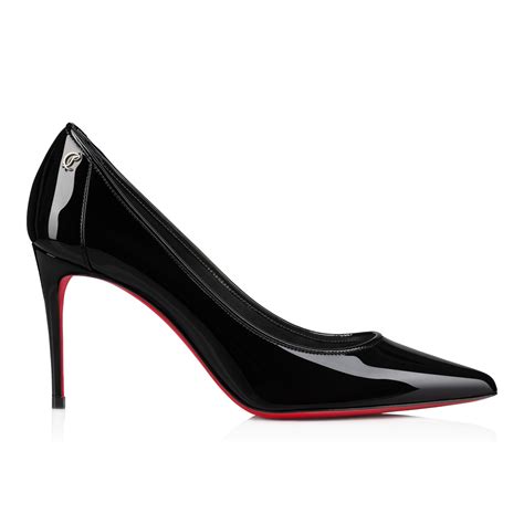 Sporty Kate 85 Black Patent Leather Women Shoes Christian Louboutin