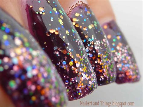 NailArt and Things: Classy Glitter Gradient Nail Art