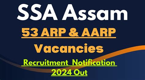 Ssa Assam Arp Aarp Recruitment Notification Out For