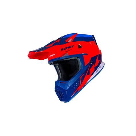 CASQUE KENNY TRACK GRAPHIC ROUGE FLUO Casques Moto Tout Terrain Homme