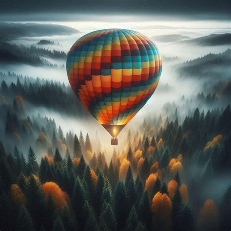 Hot Air Balloon Adventure Image Premium Ai Generated Image