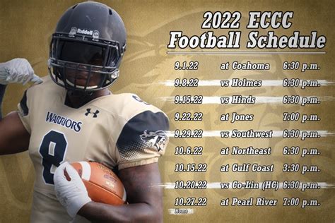 Eccc Announces 2022 Football Schedule East Central Community College