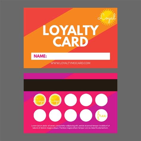 Loyalty Card Layout Template Postermywall