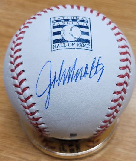 Autographed John Smoltz Official Hof Logo Major League Baseball Main