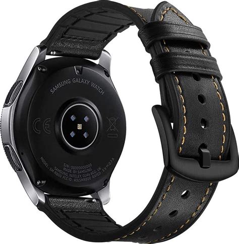 Samsung Galaxy Watch Bandje 46mm IMoshion Echt Lederen Smartwatch