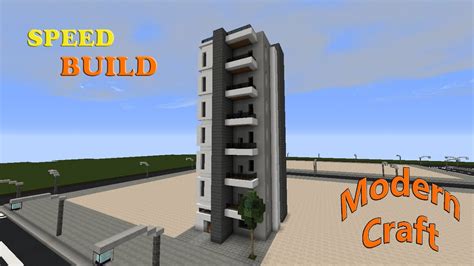 Minecraft Speed Build Edificio Moderno Youtube