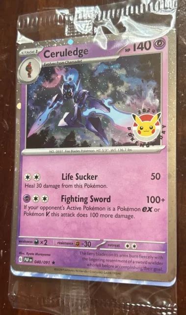 Pokemon Tcg Paldean Fates Pokemon Day Promo Ceruledge