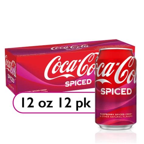 Coca-Cola® Spiced Raspberry Soda Cans, 12 pk / 12 fl oz - QFC