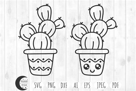 Cute Cactus Svg Cactus Svg Plant Svg Graphic By Dreanartdesign