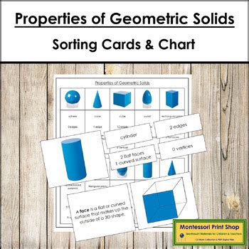 Properties of Geometric Solids - Montessori Geometry by Montessori ...