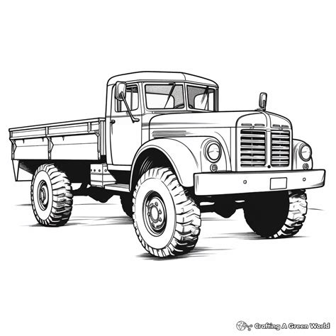 Army Truck Coloring Pages - Free & Printable!