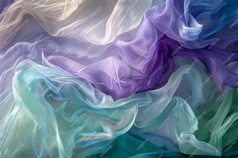 Premium Photo Flowing Silk Fabric Texture