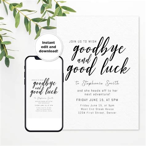 Farewell Party Invitations Farewell Parties Goodbye And Good Luck Goodbye Party Going Away