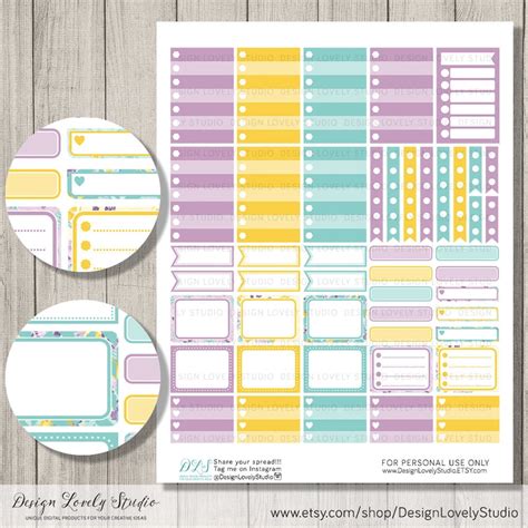 Happy Planner Weekly Stickers Lemon Planner Stickers Summer - Etsy