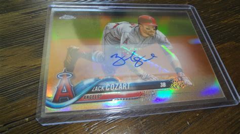 Topps Chrome Zack Cozart Hmt Autographed Baseball Card Ebay