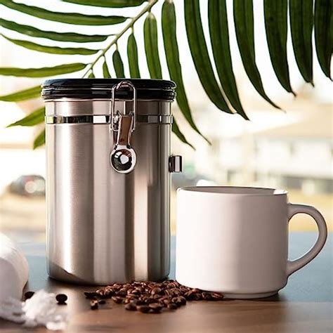 Veken Sugar Container Coffee Canister Airtight Stainless Steel