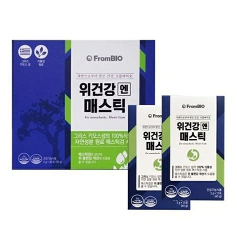 프롬바이오 위건강엔 매스틱 3g X 15포45g X 2개 티몬