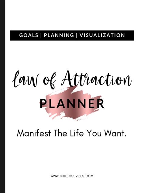 Law Of Attraction Planner Pdf