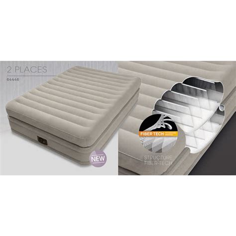 Colchón Hinchable de Matrimonio Intex 64446 Confort Fiber Tech 2 plazas