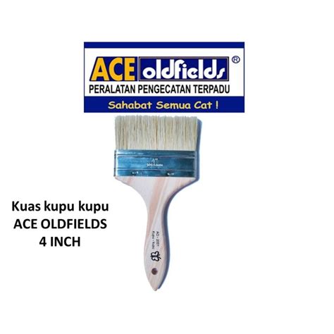 Jual Kuas Cat Tembok Kayu Besi Kupu Kupu White Brush ACE Oldfields