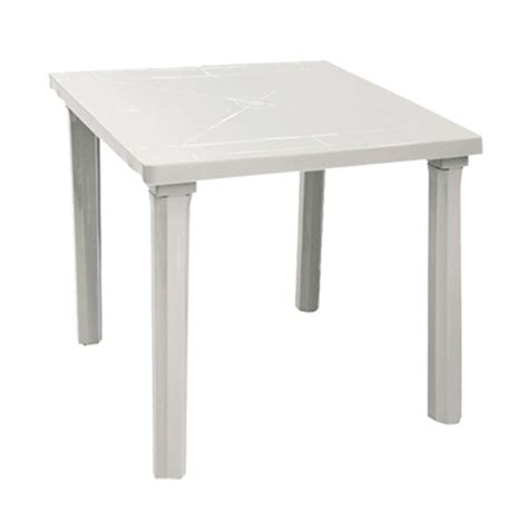 Mesa Plástica Cuadrada Color Blanco Do It 1041blanco Do It Center