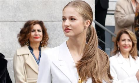 El Look De Belleza De La Princesa Leonor En La Jura De Bandera A La Constitución