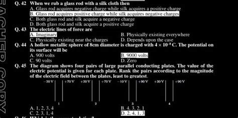 Q The Diagram Shows Four Pairs Of Large Parallel Conducting Plates Th