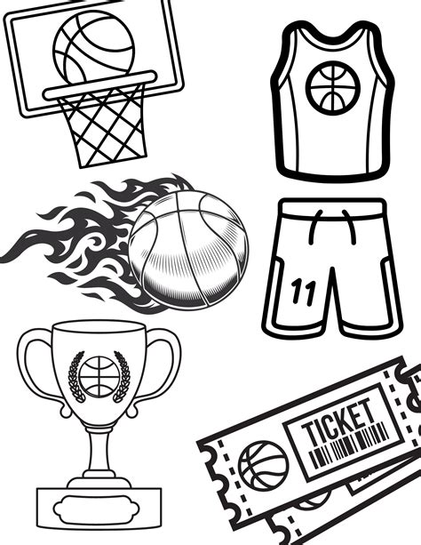 Free Basketball Coloring Pages | FaveCrafts.com