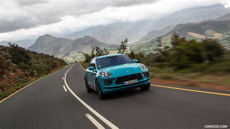 Porsche Macan Turbo 2020my Color Miami Blue Front Caricos