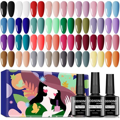 Amazon JODSONE 35 PCS Gel Nail Polish Set With 32 Colors Gel